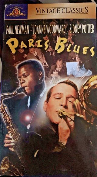 Paris Blues (vhs) Rare 1961 Drama Stars Paul Newman,  Joanne Woodward,  S Poitier