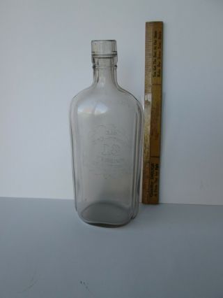 antique qt.  whiskey bottle 10.  5in.  tall old eighty one p.  welty & co.  pitts.  pa.  circa 3