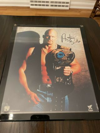 Wwe Stone Cold Steve Austin Hand Signed Autographed Photo With Rare