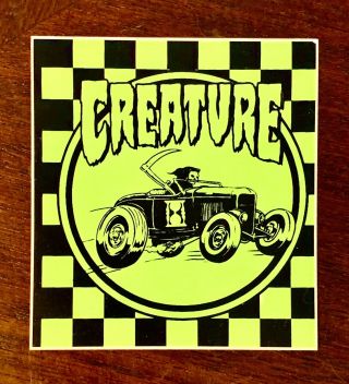 Creature Skateboards - Vintage Large Sticker Darren Navarrette Jason Adams Rare