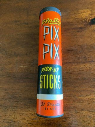 Pix Pix Pick - Up Sticks Plastic Whitman 2903:25 With Instructions On Box