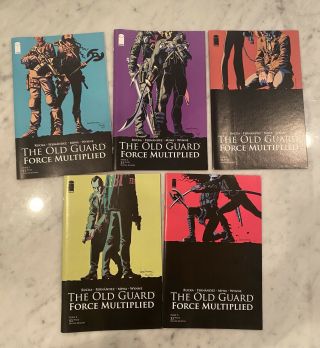The Old Guard: Force Multiplied 1 - 5 - 1st Prints - Image - Netflix Rare Full Set