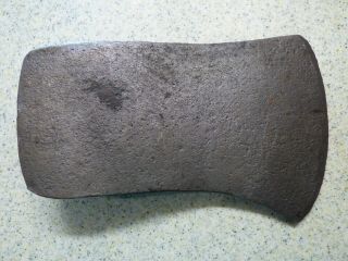 Antique Axe Head 3lb 5oz Camping 6 Groove Kelly Tt? Woodworking Lumber Tool 122