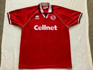 Errea - Rare 1995 Unique Middlesbrough Match Issue Not Worn Shirt - 1 Miller