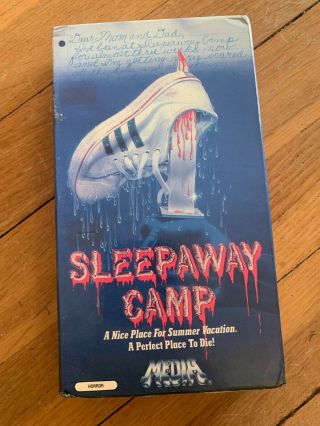Sleepaway Camp / Vhs 1983 Horror Cult Slasher / Media / Long Oop & Rare