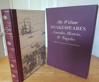Folio Society Books,  The First Folio Of Shakespere Rare 1996 Second Edition.