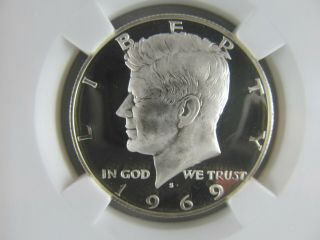 1969 - S Kennedy Half Dollar,  NGC PF - 68 UC - - RARE TOP SHELF PROOF COIN 2