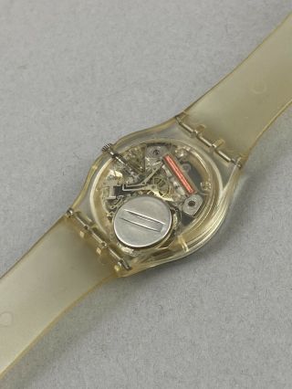 Vintage 1985 Swatch Jelly Fish Watch RARE GK100 7 Hole Band Swiss Made Runs 2