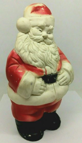 Rare Vintage 1950s Rubber Santa Squeaker Toy Edward Mobley Co.  Arrow Rubber