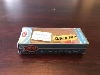 Vintage Texas Fishing Lure Pico Pop Old Bass Tackle Popper Topwater Find