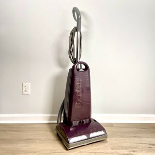 Rare Vintage Simplicity 7300 Upright Household Vacuum Floor Cleaner,  Maroon