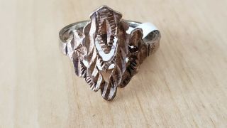 ANTIQUE,  VINTAGE STERLING SILVER 925 RING,  size 7 - - - 1.  9 grams,  USA 2