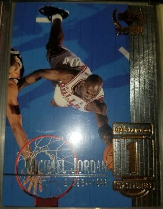 Michael Jordan 1999 99 - 00 Ud Century Legends Insert Card 1 Embossed Rare Nm - Mt