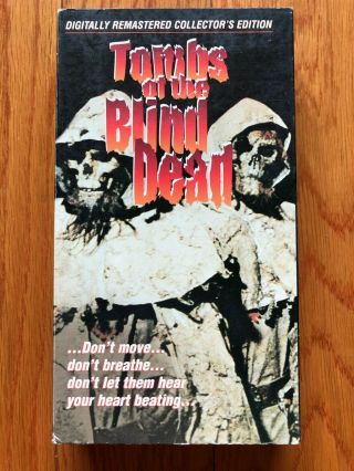Tombs Of The Blind Dead Vhs Rare,  Oop,  Horror,  Gore,  Vintage,  70 