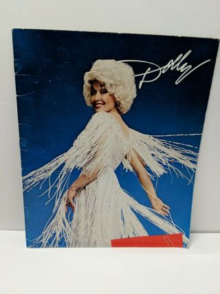 Vintage 1982 Dolly Parton Concert Portfolio Photo Book With Biography
