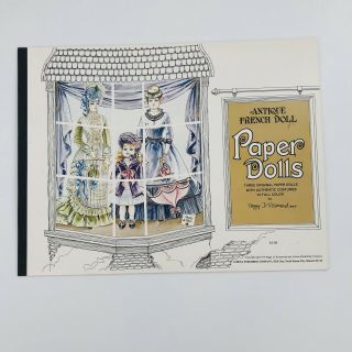 Peggy Jo Rosamond Paper Dolls Antique French 1975 Vintage Uncut Color Book