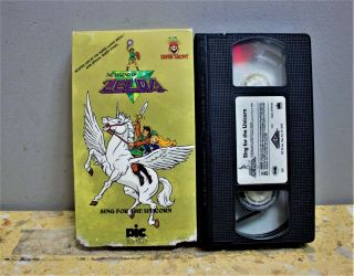 The Legend Of Zelda: Sing For The Unicorn Mario Show Vhs Rare