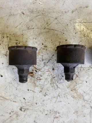 Root And Vandervoort & Other Antique Hit And Miss Gas Engine Matched Grease Cups 2