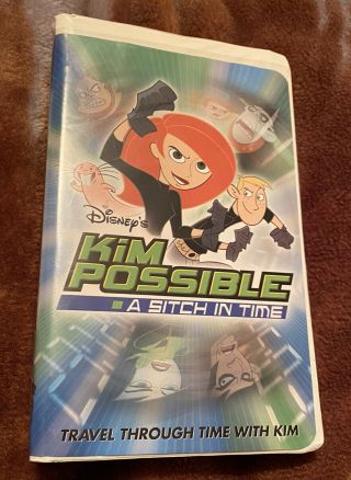 Kim Possible A Sitch In Time Rare Oop 2004 Disney Channel Clamshell Vhs