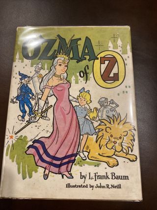Ozma Of Oz 1959 In Rare Roycraft Dust Jacket