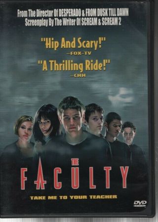 The Faculty (dvd 1999) Elijah Wood Usher Robert Rodriguez Rare Oop
