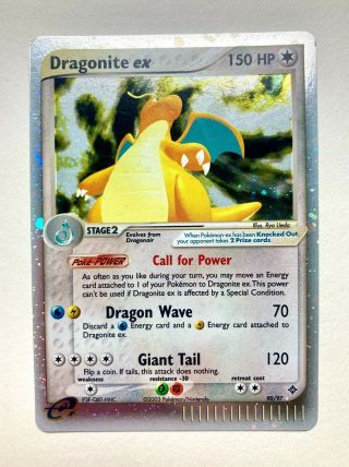Dragonite Ex 90/97 - Dragon Ex - Pokémon Card - Holo Ultra Rare - Lp/ Mp