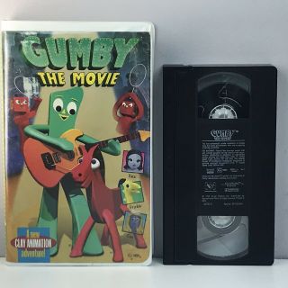 Gumby: The Movie (1995) Vhs Tape Clamshell Rare Claymation Clay Vtg Fast