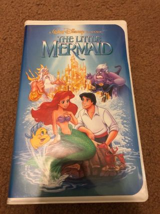 Disney - The Little Mermaid (black Diamond Edition) Vhs Rare Paper Label