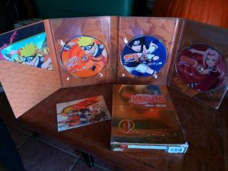 Shonen Jump Naruto Uncut - Box Set Vol.  1 Rare (3 Disc) Dvd Set Animated