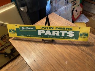 Rare Vintage John Deere Parts Farm Implement Sign Old Tractor Porcelain