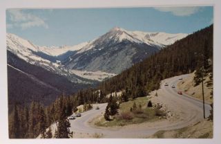 Colorado Postcard Mid 1900s Rare Berthoud Pass Hwy 40 Urad Mine Red Mtn