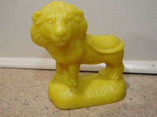 Vintage Mold A Rama Lion From The Brookfield Zoo,  Rare Mustard Yellow