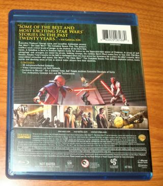STAR WARS The Clone Wars The Complete Season 5 Five Blu - Ray RARE OOP 2