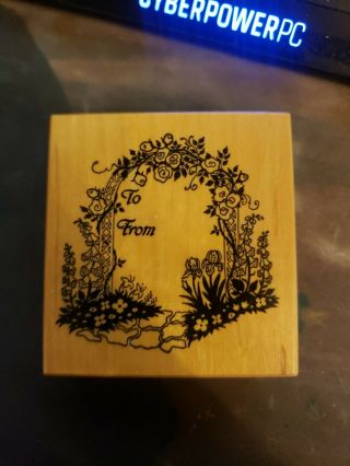 Rare Psx Wood Mounted Rubber Craft Stamp F - 675