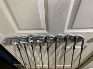 Vintage 1958 Macgregor Tourney Irons 2 - Pw Pt3 Rare Copper Face Leather Grips