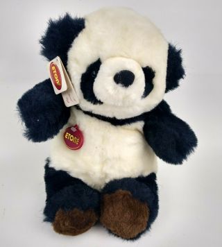 Vintage 1985 Etone Plush Panda Stuffed Animal Bear Nwt