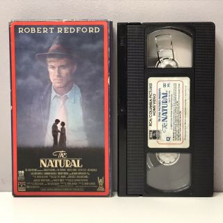 The Natural Vhs Video Tape Movie Robert Redford Rare Cover Case Nearly Fast