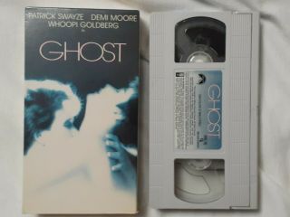 Ghost (vhs 1990) Promotional Grey White Tape Rare Swayze Moore (htf)