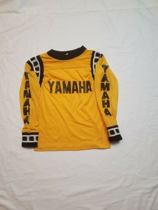 Rare Vtg 70s 80s Yamaha Team Motocross Racing Jersey Molly Design Kid Size Small