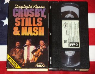 Crosby,  Stills & Nash - Daylight Again (vhs,  1983) Live Concert Video Mca Rare