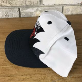 Vintage Rare Chicago Bulls Logo 7 Sharktooth Snapback Hat Cap 90s Jordan Splash 3