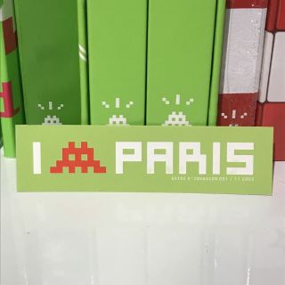Very Rare Sticker Space Invader I Invade Paris (2003)