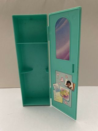 Vintage Barbie Locker 9in Mattel 1991 Teal Green School 2