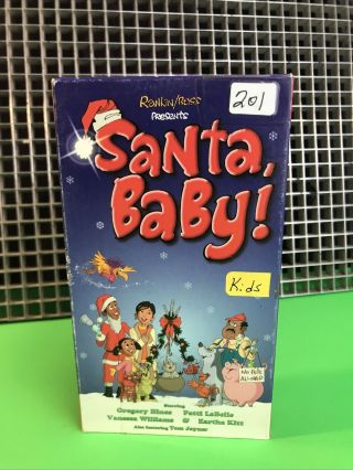 Santa,  Baby - Vhs•rankin/bass•rare Christmas Cartoon•animated Patti Labelle•2001•