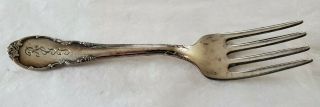 Vintage Lunt Modern Victorian Sterling Silver Baby Fork