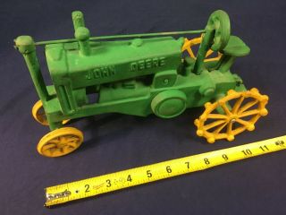 Rare Antique Cast Iron John Deere Tractor Model