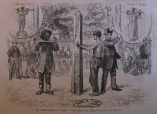 Whipping Post And Pillory In Delaware Harper’s Weekly 1876