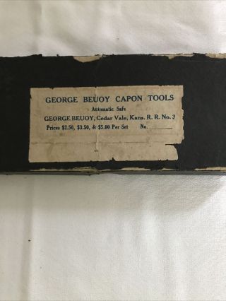 Antique George Beuoy Capon Tools 3 Piece Set