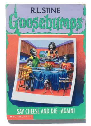 Goosebumps 44 Say Cheese And Die - Again (1996) R.  L.  Stine Rare Cult Series