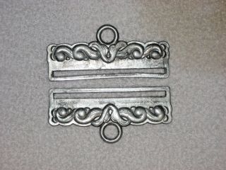 Antique Silver looking Bell Pull Hardware f 5 1/4 